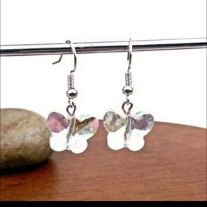 Crystal Butterfly Earrings